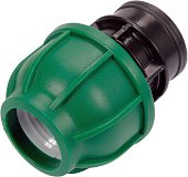 FLO Муфта до водяних пластикових труб з внутр. різьбою 25 мм- 3/4" поліпропіленова, для тиску 1 MPa 