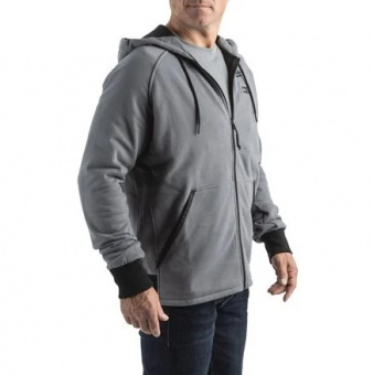 MILWAUKEE Толстовка з підігрівом, M12 HHGREY4-0(XL), сіра (розмір XL) | 4932480069