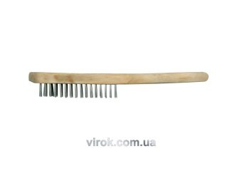 VOREL Щітка ручна з стального дроту , 4 ряди  | 06940