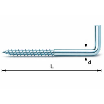 Шуруп-гачок Г  7х 60 