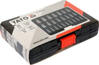 YATO Набір екстракторів для видалення зломаних гвинтів: Ø= 3-23 мм, 25 шт