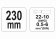 YATO Кліщі для обтискання і зачистки проводів YATO, L=230 мм. 22-10(AWG), 0.5-6 мм2  | YT-2296
