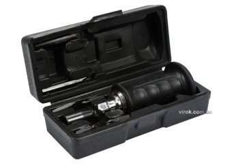 YATO Викрутка реверсивна ударна YATO : L= 175, тріщатка, 6 насадок, CrV  | YT-28003