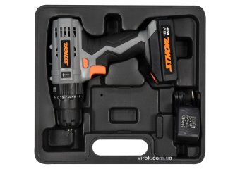 STHOR Шуруповерт-дриль ударний акумуляторний : 18 В, Li-Ion 1,3 АхГод, КМ- 22 Nm, патрон Ø≤10 мм  | 