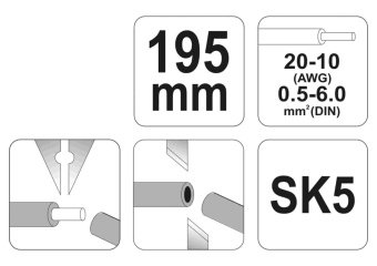 YATO Знімач ізоляції автоматичний YATO, L=195 мм  | YT-2275
