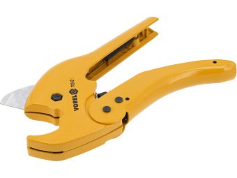 Труборіз VOREL для PVC, PEX, PP, PU, PE труб Ø≤ 42 мм [10/60]
