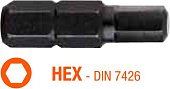USH Насадка викруткова Industry HEX 5 x 25 мм шестигранна, Уп. 10 шт. | UUSG0012073