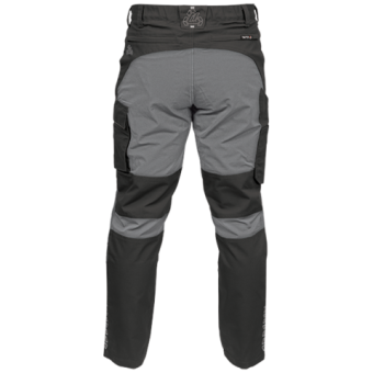 Штани робочі 4-WAY стреч SERWAL чорно-сірі YATO розм L/ 88-94 см, ріст- 174-184 см, 11 кишень [10]