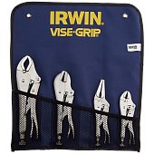 IRWIN Плоскогубцы Vise-Grip с фиксатором Original - набор 4 шт. (10CR, 7R, 6LN, 5WR) в сумке T71 | T