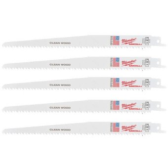 MILWAUKEE Полотно для шабельних пил 230х4,2мм, (5шт), (деревина, пластик)