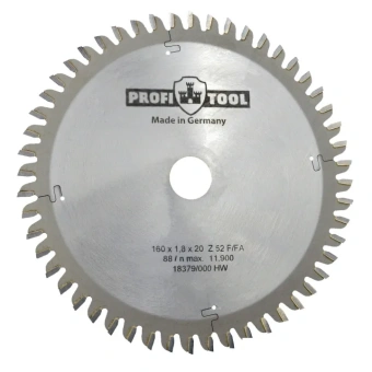 Диск пильный PROFITOOL - HW 160х1,8х1,2х20 мм F/FA-52 (2116021)
