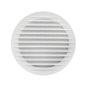 Решітка вентиляційна кругла d 178 мм, з пласт. сіткою, нахилені жалюзі, фланець d 150 мм Air