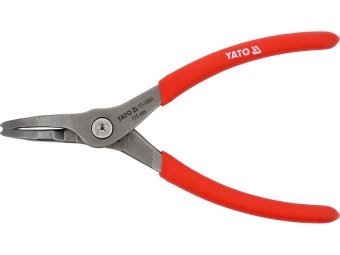 Щипці SEGERA для стопорних кілець YATO гнуті під 45° розтискні, l= 175 мм, розвід- 19-60 мм [6/48]
