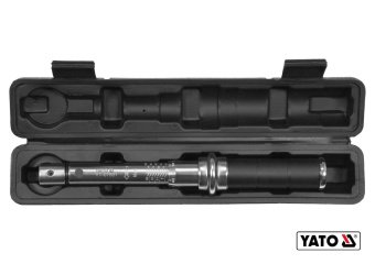 Ручка для динамометричного ключа YATO : 9-12 мм, F= 4-20 Нм, l= 262-280 мм, без головки(DW)