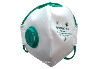 VIROK Респіратор протиаерозольний з клапаном ТМ "" клас захисту FFP1, рівень захисту до 4 ГДК | 83V2