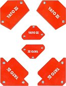 YATO Кутники магнітні для зварюв YATO: кут: 45°, 90°, 135°, 2- 4.5 кг, 43х72х12мм, 4- 11,5кг, 82х118