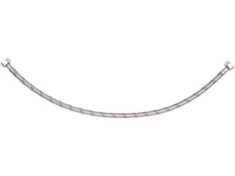 Шланг водопровідний з опліткою з нерж сталі FALA l= 600мм, Ø= 8/12, з'єднання F-1/2" х F-1/2" 1 МПа