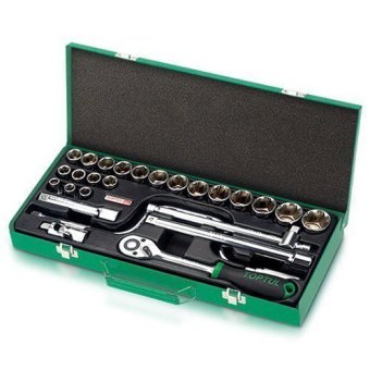 Набор инструмента TOPTUL 1/2" 26ед. (12-гр.) GCAD2602
