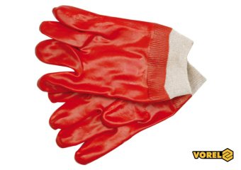 VOREL Перчатки маслобензостойкие красные 10,5' 74150