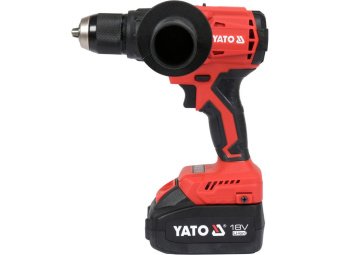 Шуруповерт-дриль ударн акумуляторний YATO: 18V, Li-Ion, KM- 120 Нм, патрон для сверл Ø≤13 мм [4]