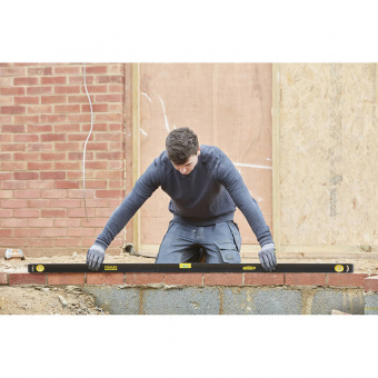 STANLEY Уровень "FatMax WATERFIT CLASSIC PRO", алюминиевый каркас, L = 1800 мм, 3 капсулы.