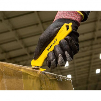 STANLEY Нож односторонний "FOIL CUTTER" для резки упаковки, безопасный, 10 шт.