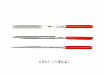 YATO Надфіль алмазний YATO Набір 3пр. 3х140х50мм  | YT-6143