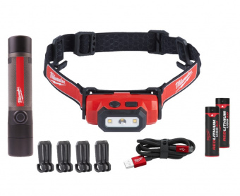 MILWAUKEE Ліхтар світлодіодний акумуляторний налобний, L4 FMHL2LED-302 | 4933499300