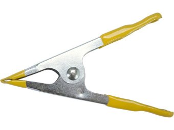 Струбцини "прищіпка" VOREL l= 100 мм, розвід губ- 35 мм зі сталі, 4 шт. [24/96]