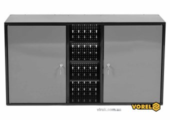 VOREL Шафа настінна для майстерні : 1125 х 265 х 630 мм, з лакованої бляхи t= 0.8-1 мм  | 58440
