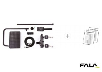 Душовий комплект NOIR 2 FALA: зі штивним і знімним розприскувачами [4]