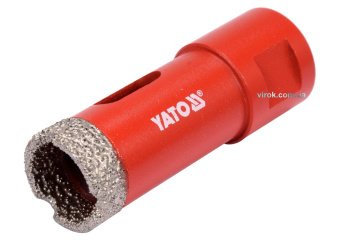 YATO Свердло по кераміці і гресу в сух і мокр YATO: Ø=20мм з алмаз пругом, до шліфмашин. кріплен-М14