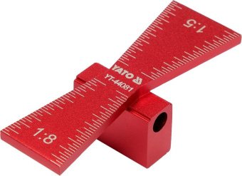 YATO Шаблон розмічальний YATO контур "ластівковий хвіст" зі шкалою, 64х 23х 18 мм  | YT-44081
