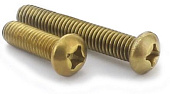 Винт латунный с полукруглой головкой Din 7985 M4x16 (уп 200 шт.)