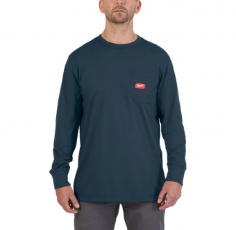 MILWAUKEE Футболка с длинными рукавами синяя размер XL | 4932493046