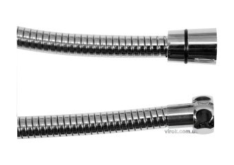 FALA Шланг для душа розтяжний Ø= 14 мм, з нержав. сталевою хромованою гофрою, G 1/2, l=1,5-2 м  | 75