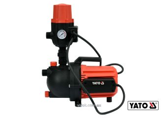 YATO Насос для води поверхневий мережевий YATO: 600Вт, 3100 л/год, макс.висота-35 м, макс.глибина-9 