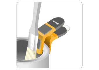 VOREL Тримач для пензля магнітний : L= 90 мм, два магніти, пластикова ручка, пружинний затиск  | 095