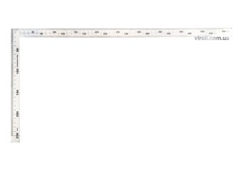 YATO Кутник з нержавіючої сталі YATO : 90°, двосторонній з метричними шкалами, 300 х 150 мм  | YT-70