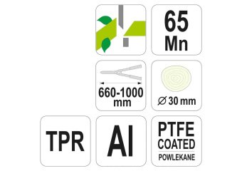 FLO Сікатор до гілок телескопічний, алюмінієвий Ø≤ 30 мм, l= 660- 1000 мм  | 99114