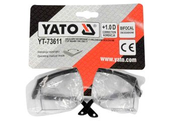 YATO Окуляри захисні YATO відкриті, прозорі, з корекцією зору +1 діоптрія  | YT-73611