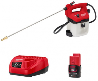 MILWAUKEE Обприскувач акумуляторний , M12 BHCS3L-201 (+ заряд.пристрій, 1 акум.Х 2Аг) | 4933480782