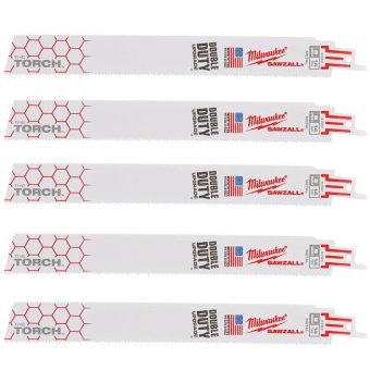 MILWAUKEE Полотно для шабельних пил TORCH, 230х1,8мм, (5шт), (метал)