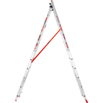 Драбина алюмінієва 3-х секційна Квітка PRO (3х11 сходинок) (110-9311)