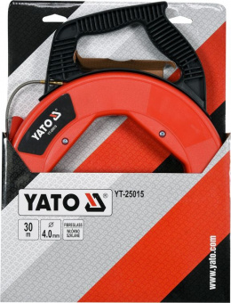 YATO Пристрій для протягування кабелів на бобіні YATO : l= 30 м, Ø= 4 мм  | YT-25015