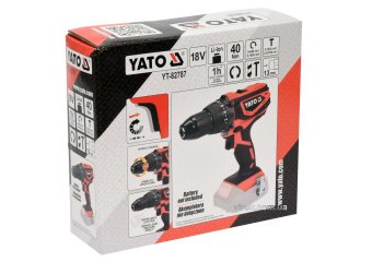 Шуруповерт-дриль ударний акумул. YATO: 18 В, крутн.мом.- 40 Нм, патрон Ø≤13 мм (БЕЗ АКУМУЛЯТОРА) [5]