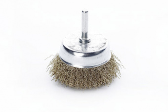 Щётка чаша латуневая проволока 75мм (дрель) APRO