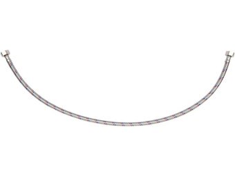 Шланг водопровідний з опліткою з нерж сталі FALA l= 800мм, Ø= 8/12, з'єднання F-1/2" х F-1/2" 1 МПа