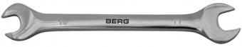 48-103 Ключ ріжковий двосторонній Cr-V 10х11 мм | Berg