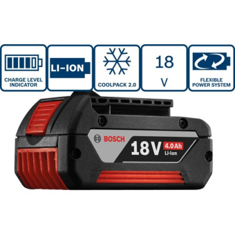 Комплект зарядний пристрій Bosch GAL 18V-40 + акумулятор GBA (18 В, 4 A*год) (1600A01B9Y)
